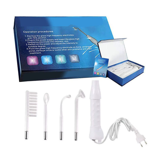Skin Therapy Wand High Frequency Comb Tube Mite Removal Acne Treatment Facial Machine for Facial Care Plastic Glass